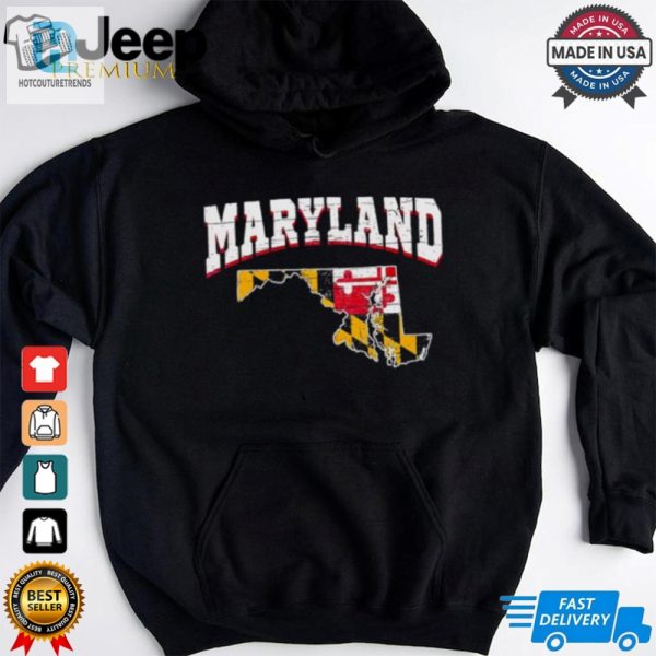 Us Citizen Proud America State Flag Land Map Maryland Shirt hotcouturetrends 1