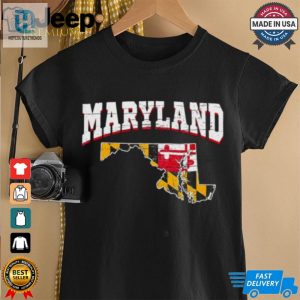 Us Citizen Proud America State Flag Land Map Maryland Shirt hotcouturetrends 1 1