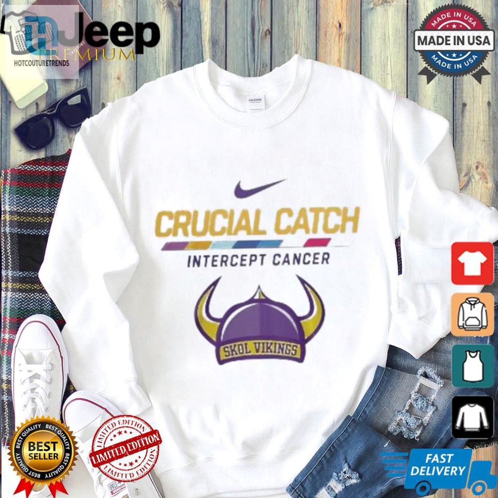 Minnesota Vikings Nfl Crucial Catch Intercept Cancer Skol Vikings 2024 T Shirt 