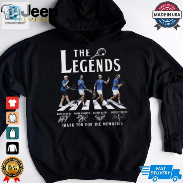 Rafael Nadal Andy Murry Roger Federer Novak Djokovic The Legends Of Tennis T Shirt hotcouturetrends 1