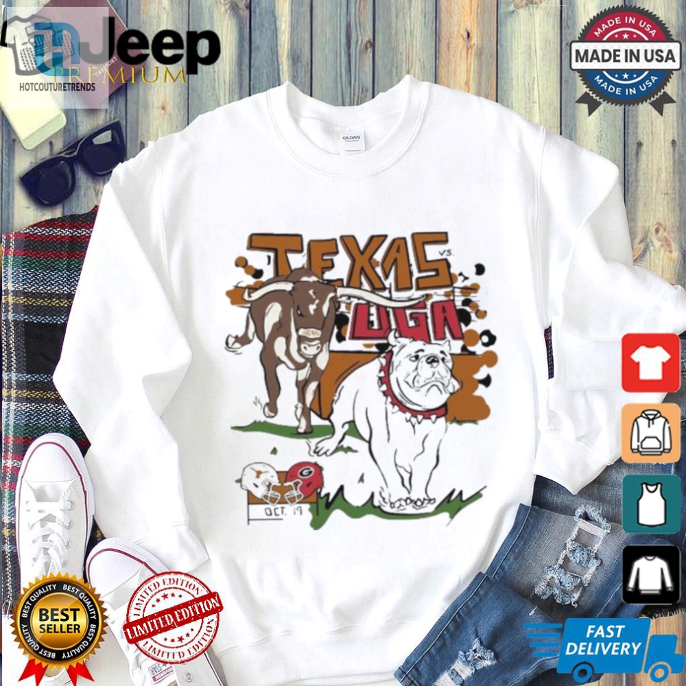 Texas Longhorns Vs. Georgia Bulldogs Blue Matchup Shirt 