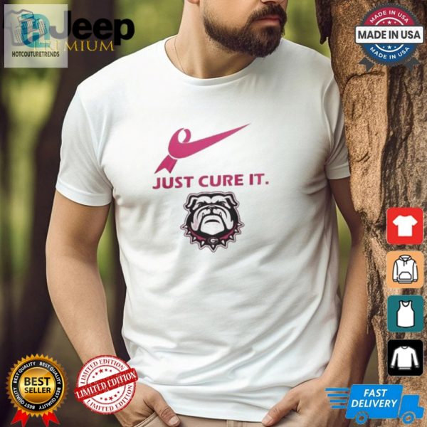 Georgia Bulldogs Just Cure It 2024 T Shirt White hotcouturetrends 1