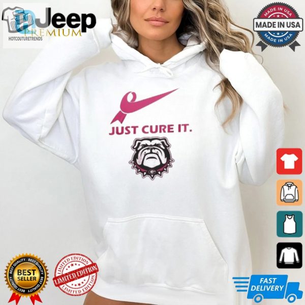 Georgia Bulldogs Just Cure It 2024 T Shirt White hotcouturetrends 1 2