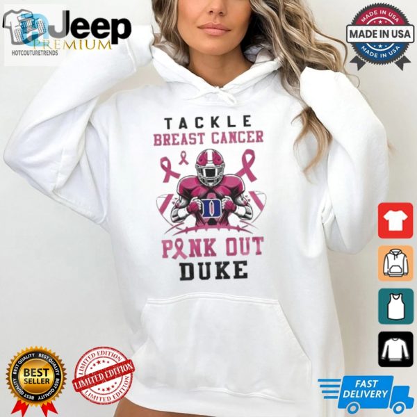 Duke Blue Devils Tackle Breast Cancer Pink Out 2024 T Shirt White hotcouturetrends 1 2