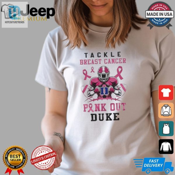 Duke Blue Devils Tackle Breast Cancer Pink Out 2024 T Shirt White hotcouturetrends 1 3