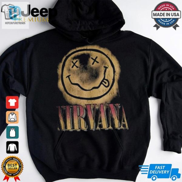 Nirvana Big Gradient Smile Face Graphic Band Classic T Shirt For Men And Women hotcouturetrends 1