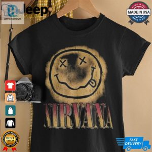 Nirvana Big Gradient Smile Face Graphic Band Classic T Shirt For Men And Women hotcouturetrends 1 2