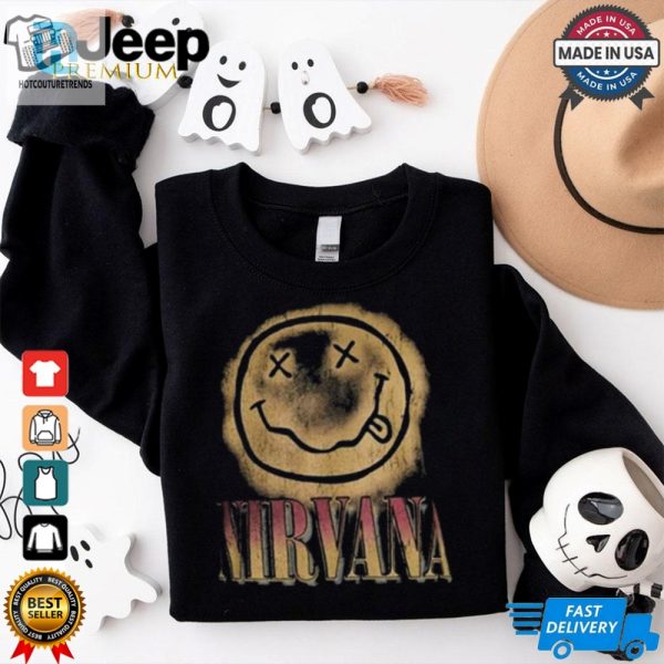 Nirvana Big Gradient Smile Face Graphic Band Classic T Shirt For Men And Women hotcouturetrends 1 3