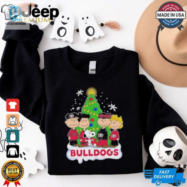 Peanuts Characters X Georgia Bulldogs Christmas Shirt hotcouturetrends 1 3