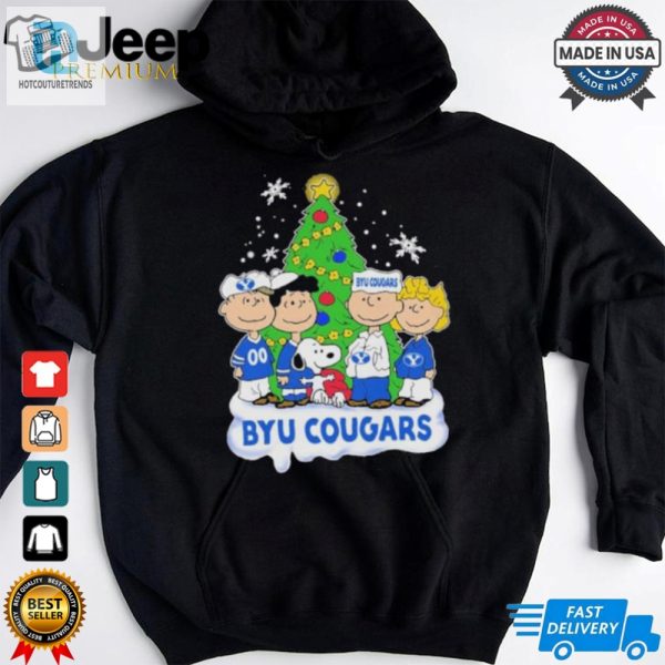 Peanuts Characters X Byu Cougars Christmas Shirt hotcouturetrends 1