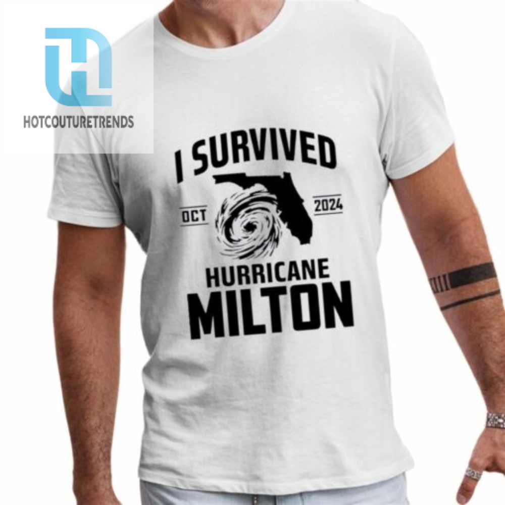 Original Oct 2024 I Survived Hurricane Milton Shirt 