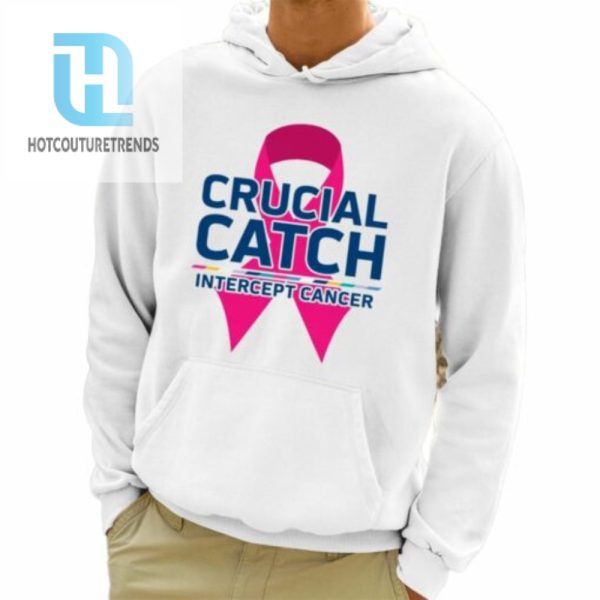 Crucial Catch Intercept Cancer Pink Ribbon Shirt hotcouturetrends 1 3