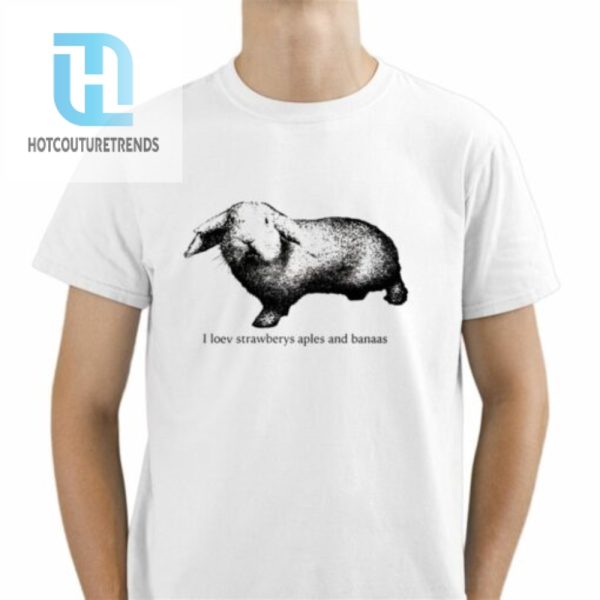 Holland Lop I Love Strawberys Aples And Banaas Shirt hotcouturetrends 1 1