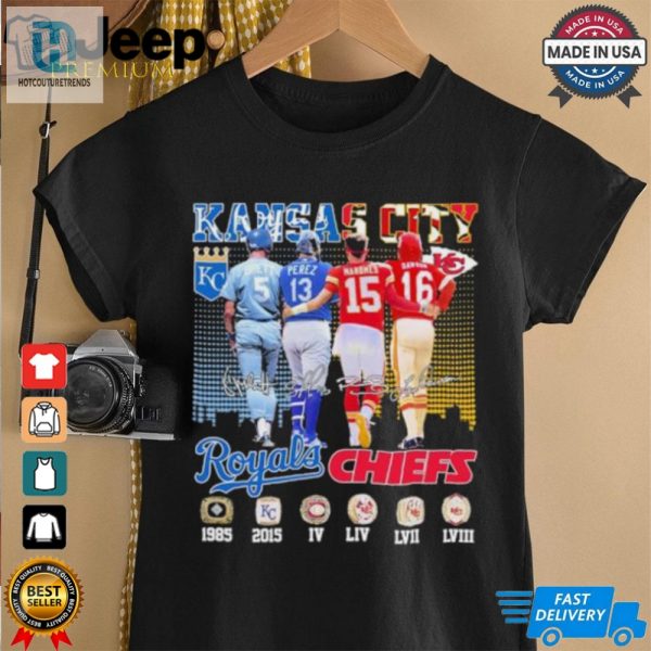 Kansas City Royals Brett Perez X Kansas City Chiefs Mahomes Dawson Signatures Shirt hotcouturetrends 1 1