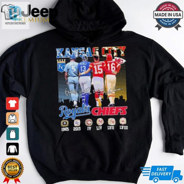 Kansas City Royals Brett Perez X Kansas City Chiefs Mahomes Dawson Signatures Shirt hotcouturetrends 1 3