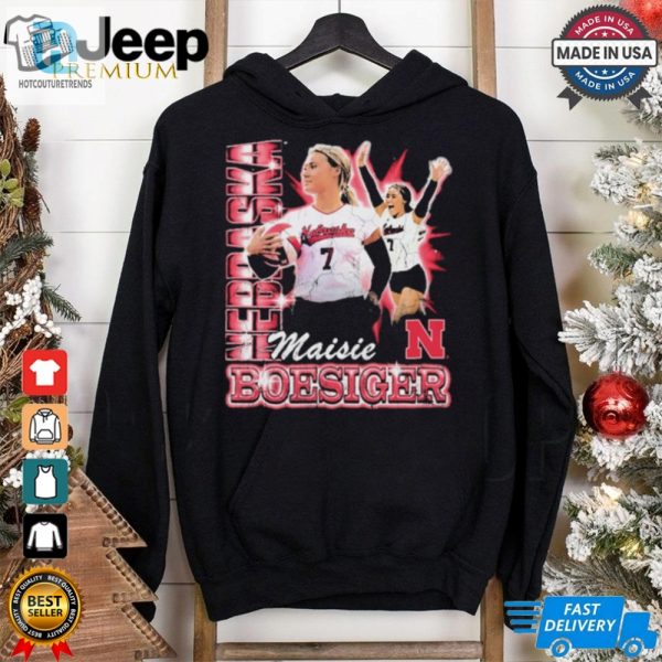 Nebraska Volleyball Maisie Boesiger 90S Retro T Shirt hotcouturetrends 1