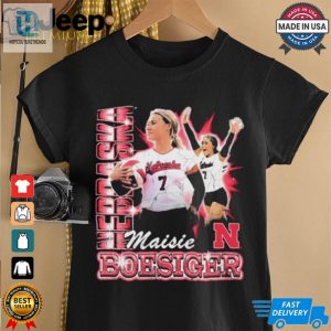 Nebraska Volleyball Maisie Boesiger 90S Retro T Shirt hotcouturetrends 1 1