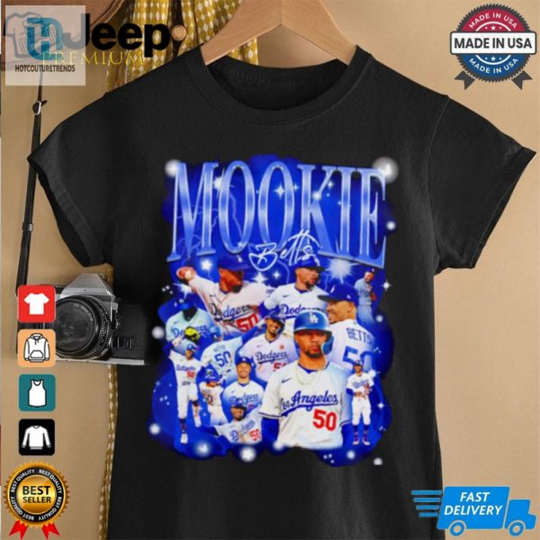 Mookie Betts Bootleg Los Angeles Dodgers Baseball Shirt hotcouturetrends 1 1