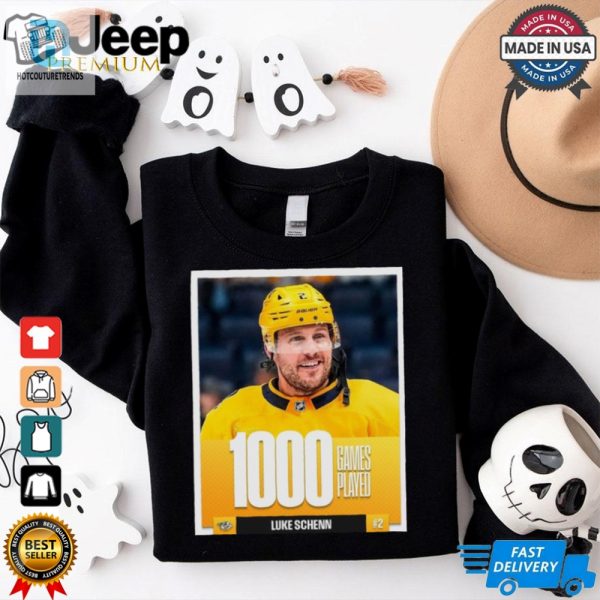 Luke Schenn Nashville Predators Nhl 1000 Games Played T Shirt hotcouturetrends 1 2