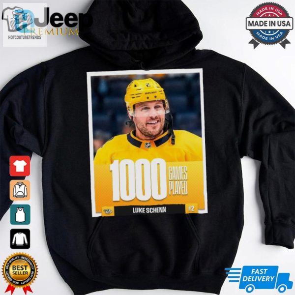 Luke Schenn Nashville Predators Nhl 1000 Games Played T Shirt hotcouturetrends 1 3