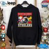 Pittsburgh Steelers Snoopy And Woodstock Happy Holidays Shirt hotcouturetrends 1