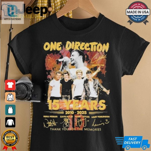 One Direction Liam Payne 15 Years 2010 2025 Thank You For The Memories T Shirt hotcouturetrends 1 1