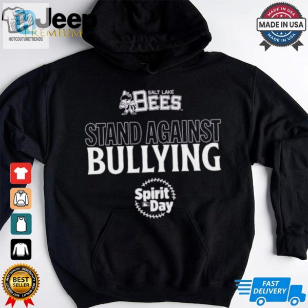 Official Salt Lake Bees Stand Against Bullying Spirit Day 2024 Shirt hotcouturetrends 1 3