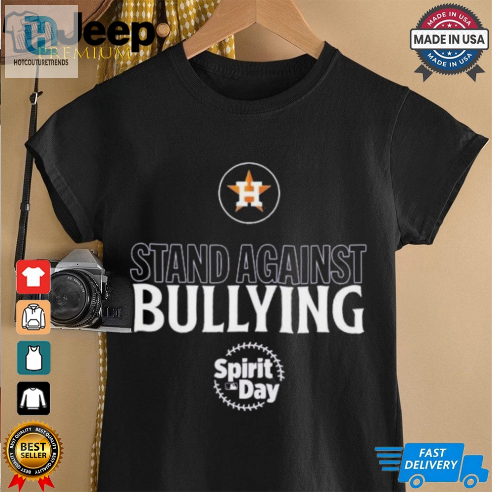 Official Houston Astros Stand Against Bullying Spirit Day 2024 Shirt 