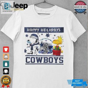 Dallas Cowboys Snoopy And Woodstock Happy Holidays Shirt hotcouturetrends 1 2