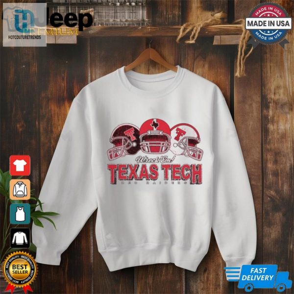 Wreck Em Texas Tech Red Raiders Helmet On Helmet T Shirt hotcouturetrends 1