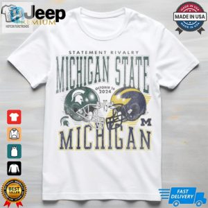 Michigan Wolverines Vs. Michigan State Spartans Football 2024 Statement Rivalry Matchup Set Shirt hotcouturetrends 1 3