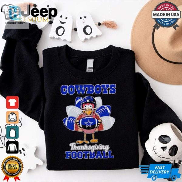 Turkey Dallas Cowboys Thanksgiving Football Shirt hotcouturetrends 1 3