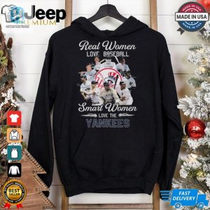 Real Women Love Baseball Smart Women Love The New York Yankees Signatures Shirt hotcouturetrends 1 1