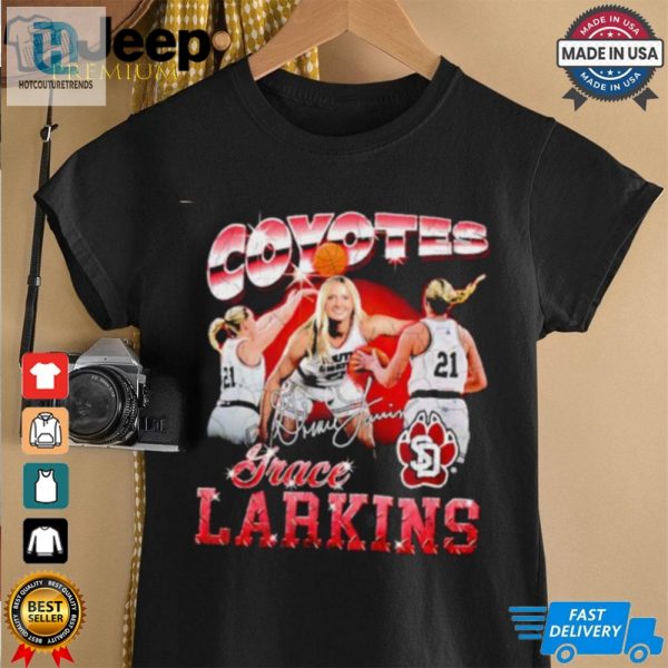 Grace Larkins South Dakota Coyotes Signature Vintage Shirt hotcouturetrends 1