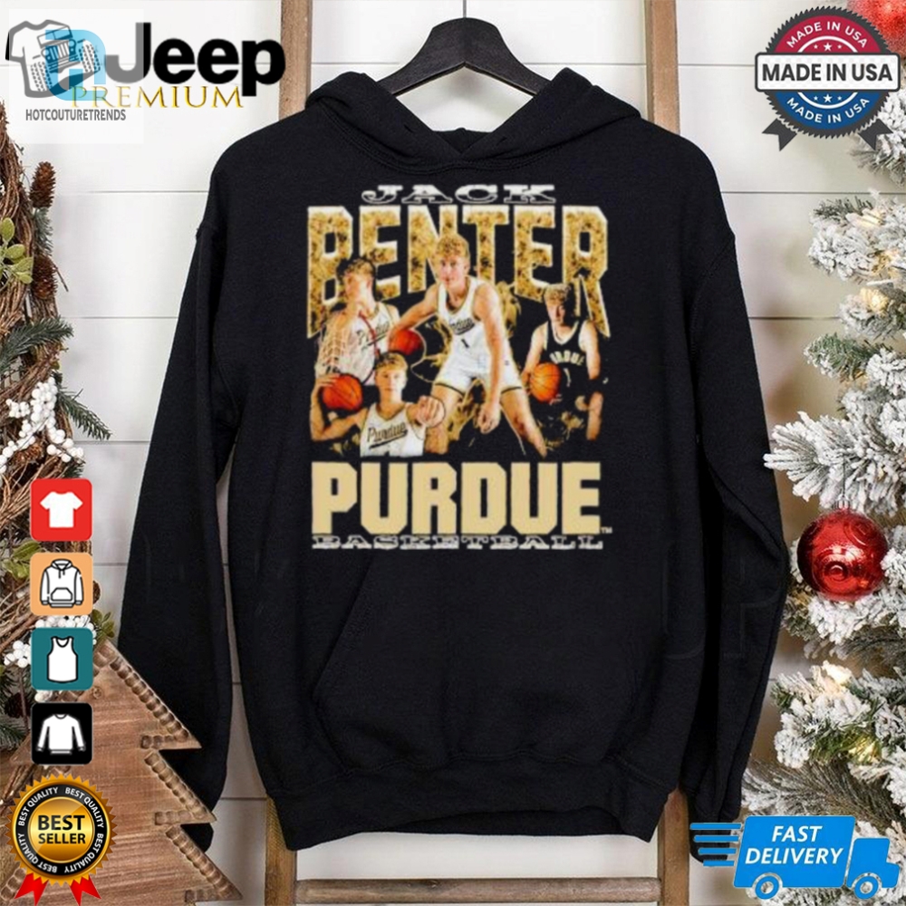 Jack Benter Purdue Boilermakers Basketball Vintage Graphic Shirt 