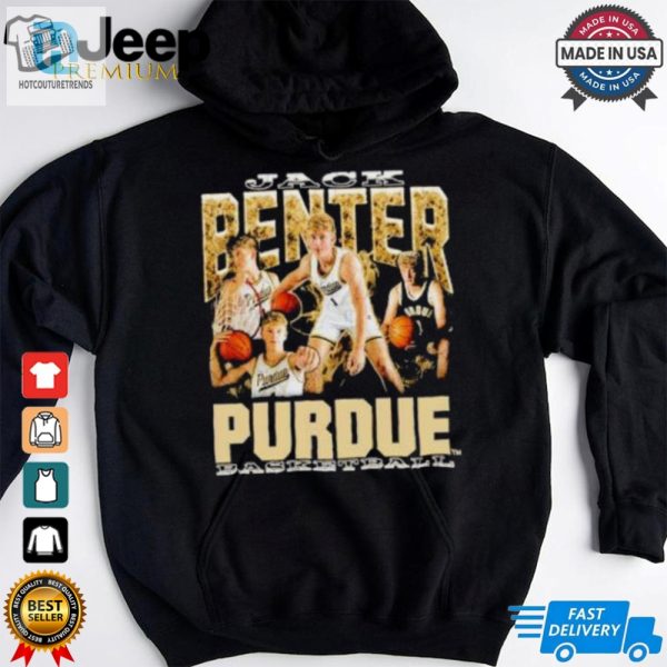 Jack Benter Purdue Boilermakers Basketball Vintage Graphic Shirt hotcouturetrends 1 2