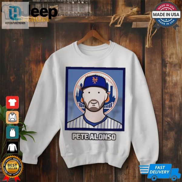 New York Mets Pete Alonso Cartoon Card Photo Shirt hotcouturetrends 1 2