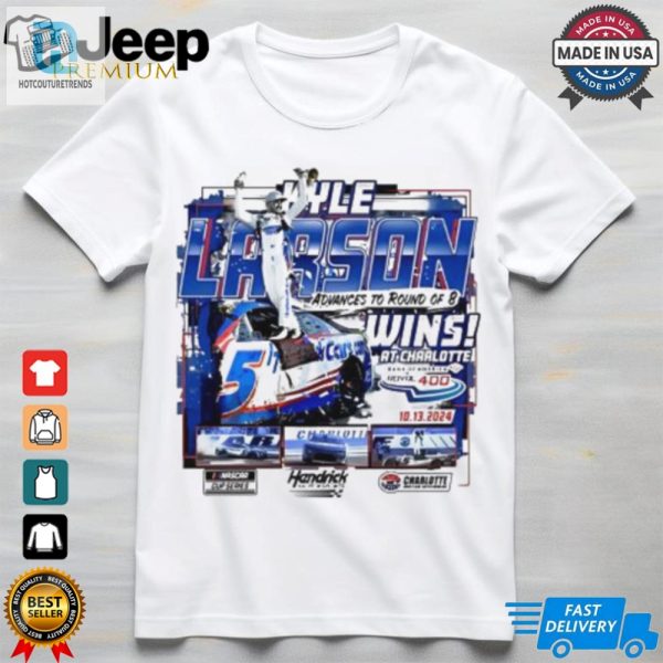 Kyle Larson 2024 Bank Of America Roval 400 Race Win Tee hotcouturetrends 1