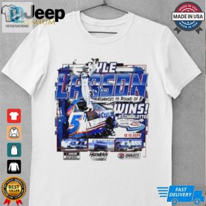 Kyle Larson 2024 Bank Of America Roval 400 Race Win Tee hotcouturetrends 1 3