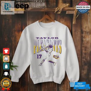 Taylor Pleasants Lsu Tigers Number 17 Action Pose Shirt hotcouturetrends 1 2