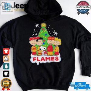 Official Peanuts Characters X Calgary Flames Merry Christmas Shirt hotcouturetrends 1 3