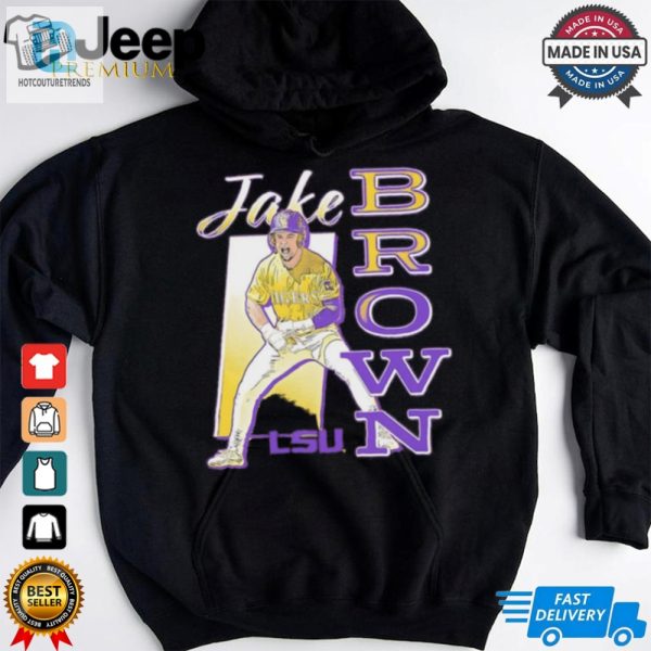 Lsu Tigers Jake Brown Superstar Pose Shirt hotcouturetrends 1 3