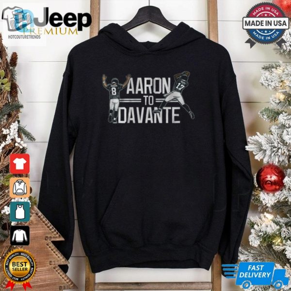 Official New York Jets Aaron Rodgers To Davante Adams Shirt hotcouturetrends 1