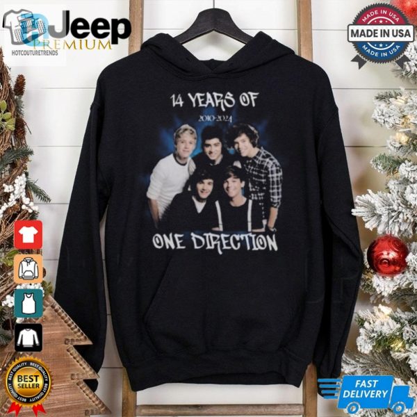 Official 14 Years Of One Direction 2010 2024 Shirt hotcouturetrends 1