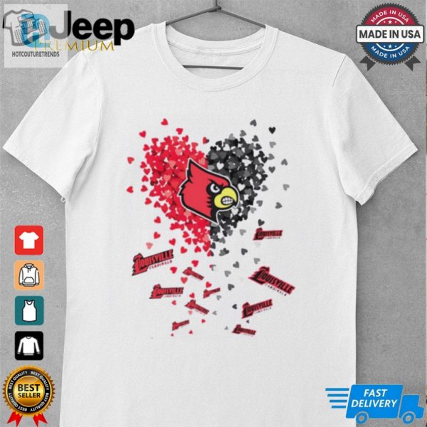 Louisville Cardinals Falling Heart Shirt hotcouturetrends 1 3