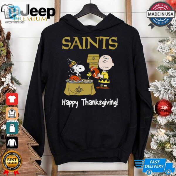 Peanuts New Orleans Saints Football Happy Thanksgiving T Shirt hotcouturetrends 1