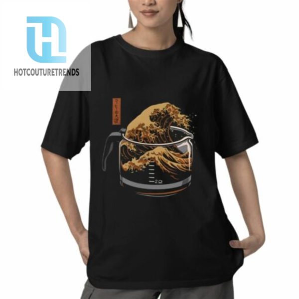 The Great Wave Of Coffee Shirt hotcouturetrends 1