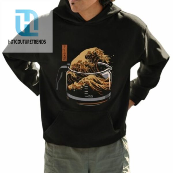 The Great Wave Of Coffee Shirt hotcouturetrends 1 3