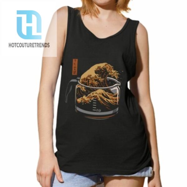 The Great Wave Of Coffee Shirt hotcouturetrends 1 4