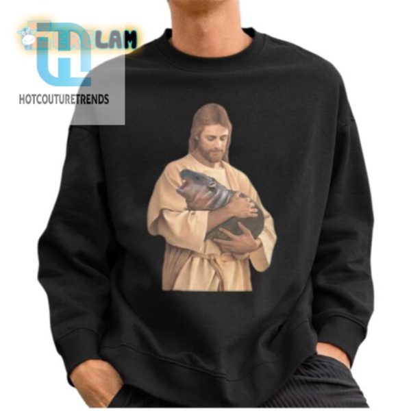 Jesus Moo Deng Shirt hotcouturetrends 1 2